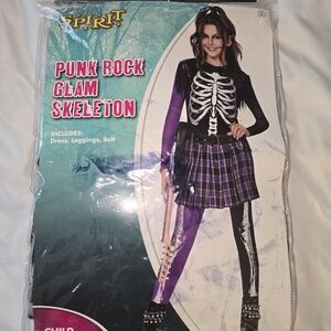 Punk Rock Glam Skeleton Costume
